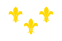 white fleur-de-lis flag